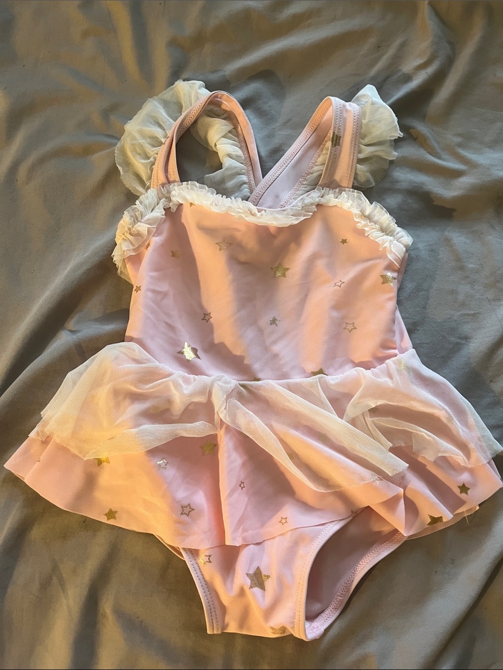 Pink Star Tutu One-Piece Swimsuit